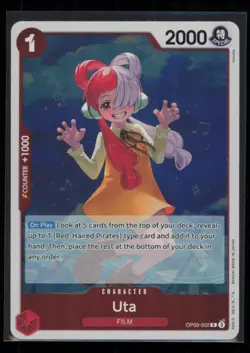 Uta (Reprint) OP09-002 One Piece Premium Booster -The Best- Vol. 2 Rare NM - Image 1