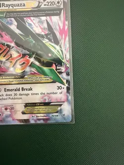 Pokemon TCG Mega M Rayquaza EX 76/108 Roaring Skies LP Condition - Image 4