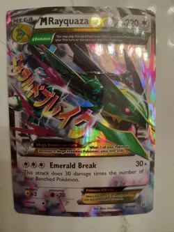 Mega Rayquaza EX - 76/108 - Pokemon Roaring Skies XY Ultra Rare Card MP - Image 1