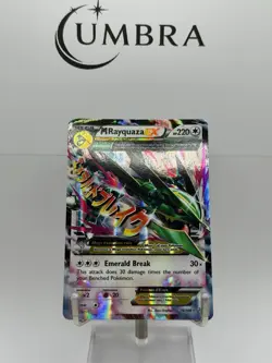 Pokemon Mega Rayquaza EX Full Art Roaring Skies 76/108 NM/LP - Image 1