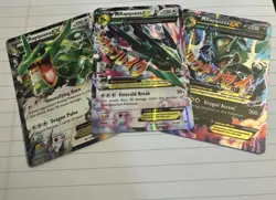 Rayquaza XY Roaring Skies Lot Rayquaza EX 75/108 & Mega Rayquaza 76/108 & 61/108 - Image 1
