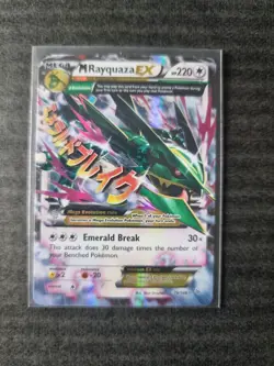 Pokemon TCG Mega M Rayquaza EX Card Roaring Skies 76/108 - Image 1
