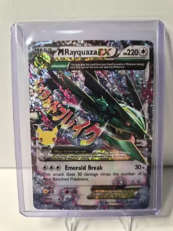 M Rayquaza EX 76/108 Roaring Skies Ultra Rare Mega Full Art Holo 220 HP - Image 1