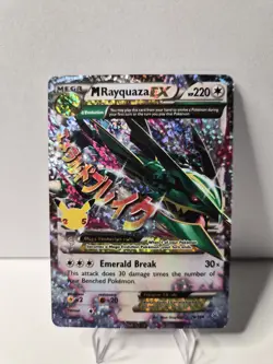 M Rayquaza EX 76/108 Roaring Skies Ultra Rare Mega Full Art Holo 220 HP - Image 2