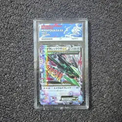 Pokemon TCG Mega Rayquaza EX XY Roaring Skies Rare Card 76/108 Ace 9 Not PSA - Image 1