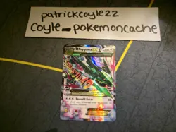 Mega Rayquaza EX Holo Ultra Rare XY Roaring Skies 76/108 LP front/MP back - Image 2