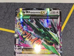 Mega Rayquaza EX Holo Ultra Rare XY Roaring Skies 76/108 LP front/MP back - Image 3