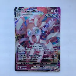 Sylveon VMAX 075/203 Holo Rare Evolving Skies Pokemon Cards TCG Near Mint NM - Image 1