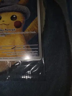 Pokemon Pikachu Card with Grey Felt Hat Van Gogh Promo, Sealed/Unopened NM - Image 5
