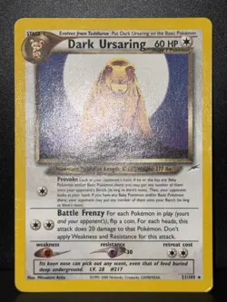 Dark Ursaring 21/105 WOTC Neo Destiny Rare Unlimited Pokemon Card MP - Image 2