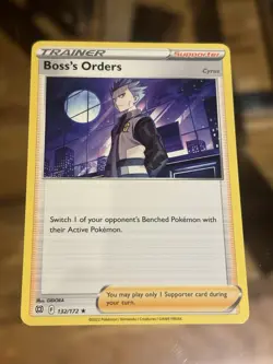 Boss's Orders 132/172 Brilliant Stars Pokemon Card Buy 2 Get 1 Free - Image 1