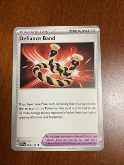 Defiance Band 169/198 Scarlet & Violet Regular Pokemon TCG Card - Image 1