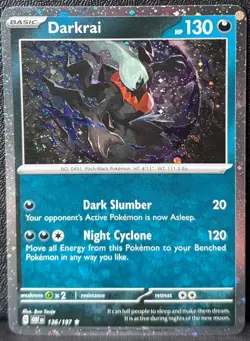 Darkrai (Cosmos Holo) 136/197 Holo Miscellaneous Cards & Products 2 SWIRLS NM - Image 1