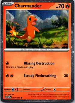 Charmander (Cosmos Holo) 007/091 Miscellaneous Cards & Products Pokemon NM - Image 1