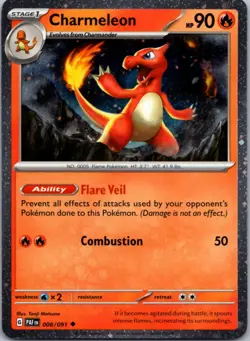 Charmeleon (Cosmos Holo) 008/091 Miscellaneous Cards & Products Pokemon NM - Image 1