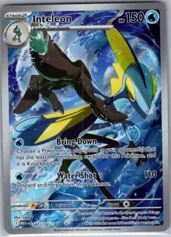 Inteleon 142/132 ME01: Mega Evolution - Pokemon Card - NM - Image 1