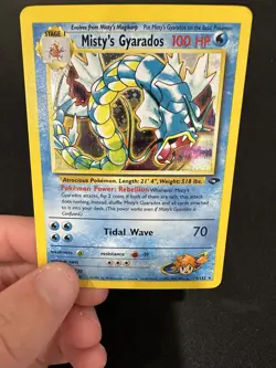 Misty's Gyarados HOLO 13/132 Gym Challenge Pokemon TCG Card WOTC - Image 3