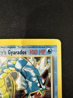 Misty's Gyarados HOLO 13/132 Gym Challenge Pokemon TCG Card WOTC - Image 5