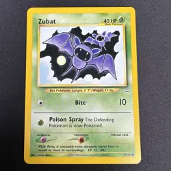 Zubat 59/64 Neo Revelation Common Pokemon Card TCG - NM - Image 1
