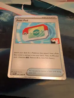 Poke Pad Holo Pokemon Prize Pack Series 9 Promo Pokemon Card POR 081/088 - Image 1