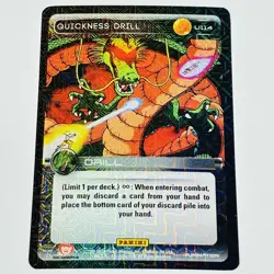 DBZ Dragon Ball Z TCG Card Panini Premiere U114 Quickness Drill Foil Holo CCG - Image 1