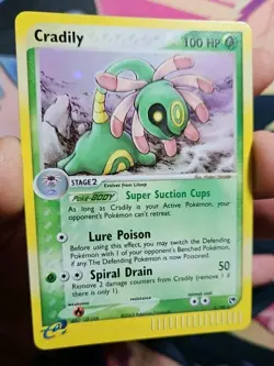 Cradily 3/100 Holo Rare EX Sandstorm E Series Pokemon Card LP Condition - Image 3