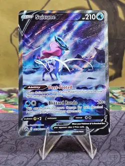 Pokemon TCG Suicune V #GG38/GG70 Crown Zenith Galarian Gallery Holo Card NM - Image 1