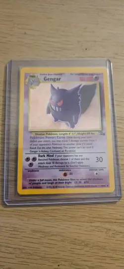 Gengar 5/62 - Holo Rare - Fossil - Pokemon Card - LP - Image 1