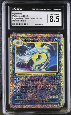 CGC 8.5 Gyarados 12/110 Legendary (Collection) Reverse Holo Pokemon Card - Image 1