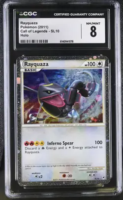 CGC 8 NM/MINT Rayquaza SL10 Call Of Legends Holo Pokemon Card - Image 1