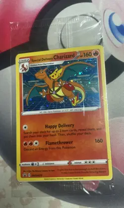 Pokemon TCG Special Delivery Charizard SWSH075 Black Star Promo Sealed Holo &... - Image 1