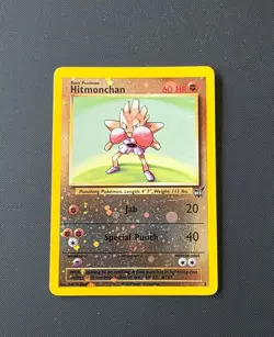 Hitmonchan Best of Game #2 Reverse Holo Pokemon Promo - Image 1