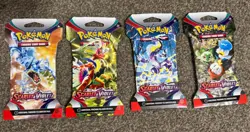 Pokemon TCG Scarlet & Violet Base Set FULL ART SET Blister Booster Packs (4x) - Image 1