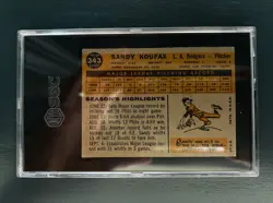 1960 Topps #343 Sandy Koufax SGC 5 Vintage HOF Baseball Card - Image 2