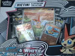 Pokemon TCG Black Bolt/White Flare Poster And Victini Collection Sets - Image 4