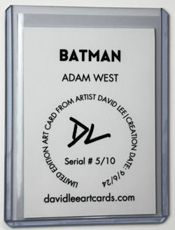 Batman Limited Edition Artist Signed “Adam West” Trading Card 5/10 - Image 2