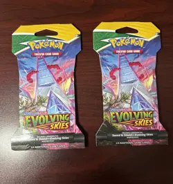 Pokemon Sword And Shield Evolving Skies Sleeved Booster Packs SEALED LOT OF 2 - Image 1