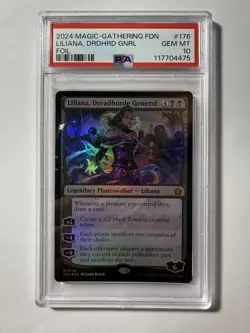 Liliana, Dreadhorde General #176 Foundations Foil PSA 10 GEM MINT - Image 2