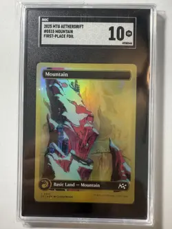 Mountain #515 First-Place Foil Aetherdrift SGC 10 GM GEM MINT - Image 1