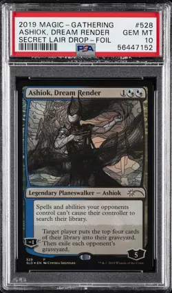2019 MTG SECRET LAIR DROP BONUS-FOIL #528 ASHIOK, DREAM RENDER PSA 10 - Image 1