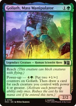 NM Foil Goliath, Mass Manipulator, MTG, Heroes Commander, Magic, 766 - Image 1