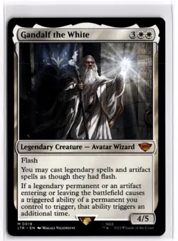 Gandalf the White Lord of the Rings 19 LP x1 MTG Magic: the Gathering - Image 1