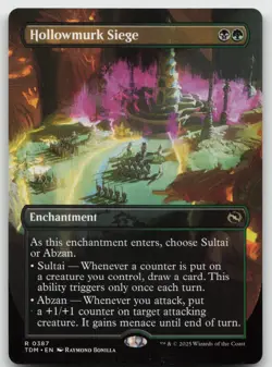 Hollowmurk Siege (Borderless) Tarkir: Dragonstorm 387 R NM MTG - Image 1