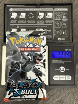 Heavy 22.94! Pokemon TCG SV 10.5: Black Bolt Booster Pack Sealed! God PackU! - Image 1