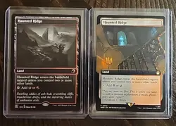 MTG Innistrad:Double Feature Rare Haunted Ridge 263& Borderless Dr. Who Unplayed - Image 1