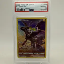 2022 POKEMON SWORD & SHIELD BRILLIANT STARS #TG05 FULL ART/ZEKROM PSA 10 - Image 1