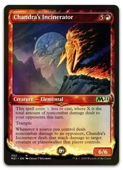 Chandra's Incinerator (Showcase) #302 (Foil) (NM) Core Set 2021 M21 Magic MTG - Image 1