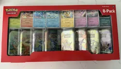 Pokemon TCG Lot S&V 151 Prismatic Evolutions SPC Costco 8 Mini Tins 2-pack - Image 2