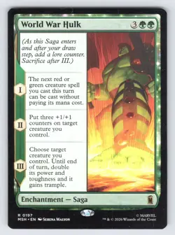 World War Hulk 197 Rare Marvel Super Heroes Magic: The Gathering Near Mint - Image 1