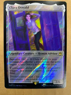 MTG 1x SURGE FOIL Clara Oswald 614 Universes Beyond: Doctor Who Magic the x1 NM - Image 1